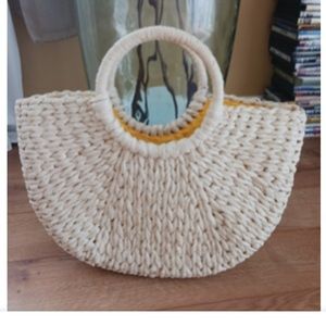 Straw basket purse l'occotaine